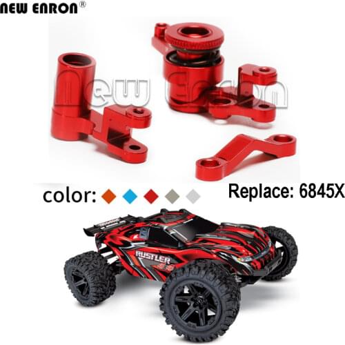 6845X Alloy Steering Bellcranks Servo Saver Spring Set For RC Car 1/10 Traxxas Drag Slash Hoss 4x4 Rustler Stampede XO-1 Bandit