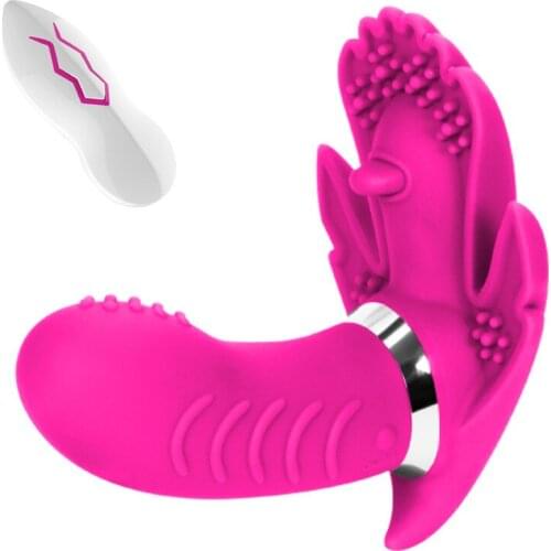 Wearable Butterfly Vibrator Dual-Motor 20 frequency vibration Wireless remote control USB charging Female G-Spot massage Sex toy