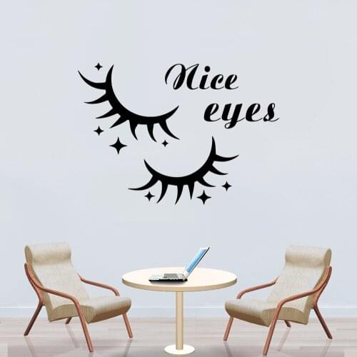 New Design nice eyes Vinyl Self Adhesive Wallpaper Living Room Bedroom Wall Art MURAL Drop Shipping