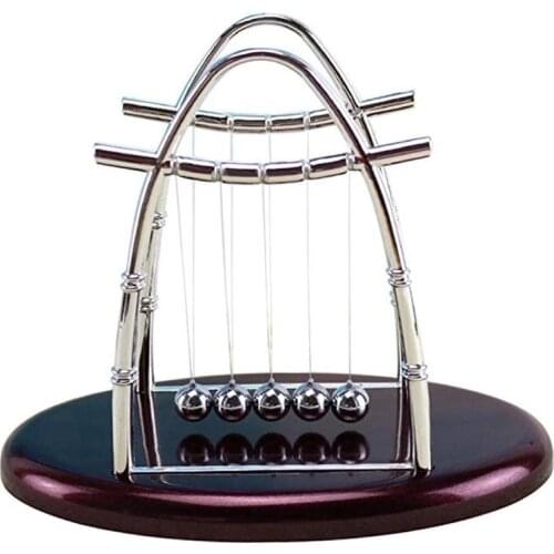 Oval Newton Ball Creative Desktop Touch Ball Swing Ball Craft Gift Decoration Desk Pendulo Newton Cradle Creative Steel Balance