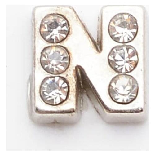 Letter N Floating charms,Fit floating charm lockets FC0001-N