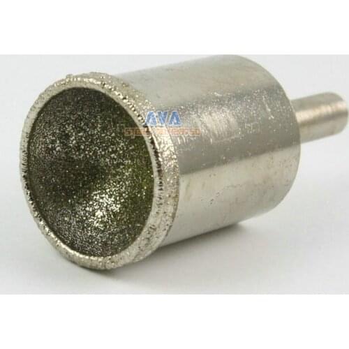 2 Pcs 21mm Diamond Mounted Point Spherical Concave Head Grinding Bit Grit 80