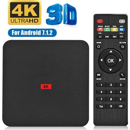 TV Box 4K HD Strong Signal 1G+8G Home WiFi RK3229 TV Set Top Box Player for Android 10.0 Set-Top Smart TV Box