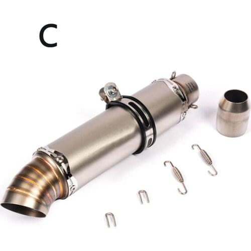 Universal 51MM Motorcycle Muffler Exhaust Pipe Escape Moto Exhaust For FZ6 CB400 gsr 600 tmax 530 msx125 cb1000r MT-07