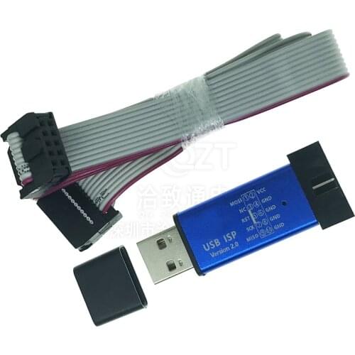 USBASP USBISP ISP Programmer Downloader for Arduino 51 ATMEL AVR Support 64 Bit Win7 & 32Bit Win98 WinMe Win2000 WinXP Win Vista
