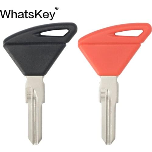 WhatsKey red/black Motorcycle blank keys Uncut For Aprilia Tuono Dorsoduro RSV4 750 1200 RSV MILL R Factory V4R RST1000 ETV1000