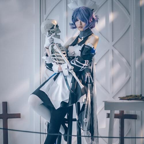 Customize Arknights MEDIC Whisperain Cosplay Women Full Set Clothes Dress Cosplay Halloween Dress Up