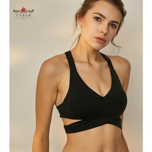 Women Sexy Sports Bra Push Up Yoga Bra Cross Sleeveless Fitness Running Crop Tops Seamless Underwear Breathable Female Yoga Vest