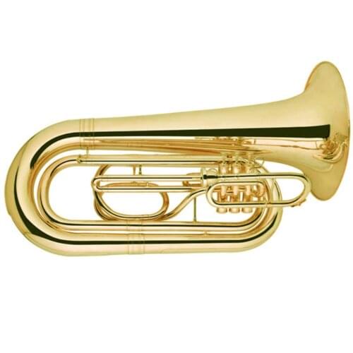 Gold lacquer Marching Tuba cupronickel Tuning pipe brass Leadpipe Tone Bb