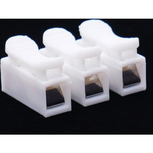 20pcs lot 3 Pins Electrical Cable Clamp Terminal Block Connector CH3 Quick Splice Lock Wire Terminals Set
