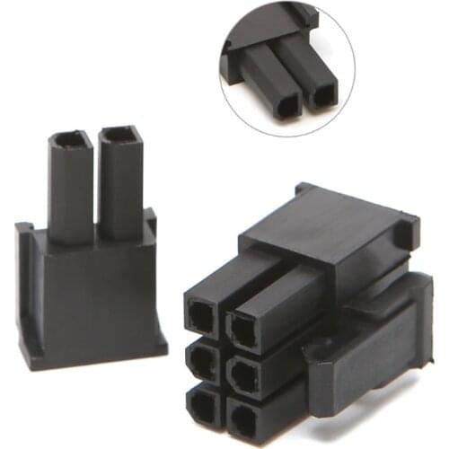 30 Pcs 4.2mm 6+2 Pin Male Power Connector Plastic Shell For PC Graphics Card PCI-E