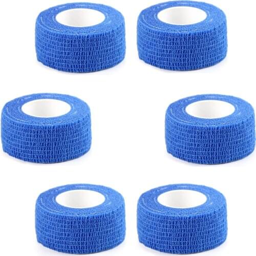 6 Rolls 2.5cm Vet Wrap Cohesive Bandage Bulk Self Adherent Wrap Non-Woven Vet Tape First Aid for Dogs Cats Horses Birds Animals