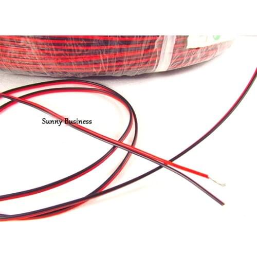 609 Meters 2000FT 26 Gauge AWG Electrical Wire Tinned Copper Insulated PVC Extension LED Strip Cable Red Black Wire