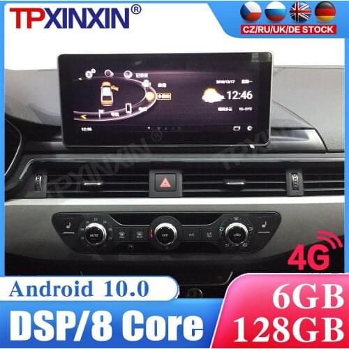 For Audi A4L 2017-2019 Car Radio Multimedia Video Player Navigation Stereo HeadUnit GPS Accessories Android 10 Auto 2din no dvd