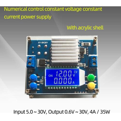 SK35Y DC DC Automatic Boost/Buck Converter Power Module CC CV 0.6-30V 4A 35W 5V 12V 24V Adjustable Regulated Power Supply