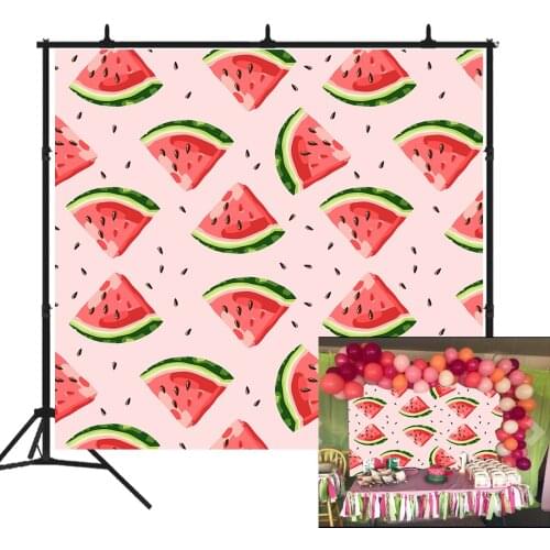 BEIPOTO Photography Backdrops Pink watermelon baby shower birthday party banner dessert table summer photo background b-204