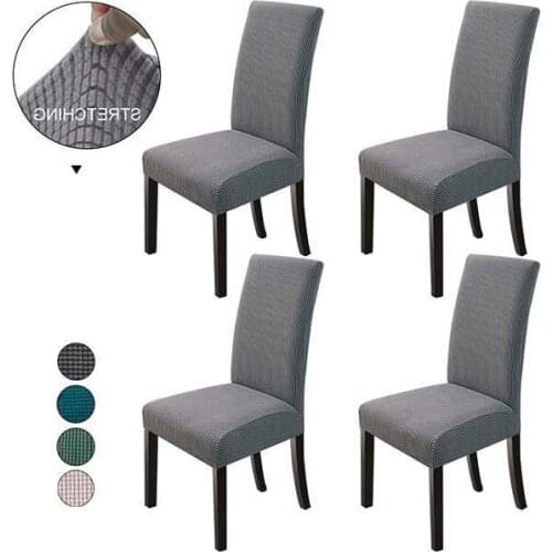 1pc Stretch Chair Cover Comfortable Polyester kitchen Wedding Meeting Room decoration Elastic Seat Cover Protector Accessories