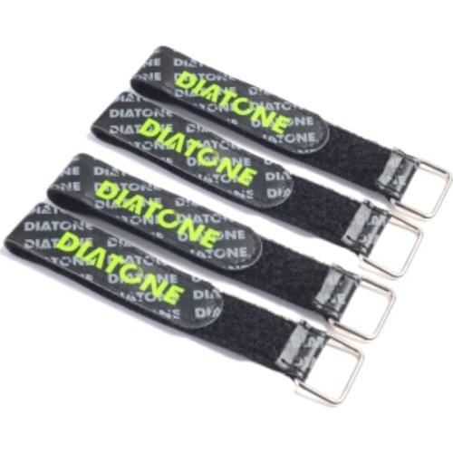Diatone 4pcs RC LiPo Battery Straps Rubberized Straps Non-Slip for Tiny Whoop Quadcopters Indoor Micro FPV Racing Drone (Black)
