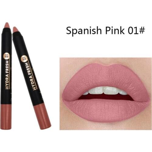 TFT 9 Colors Lip Liner Velvet Matte Lipstick Pen Waterproof Long Lasting Pigments Lip Makeup Pencils Professional Cosmetics