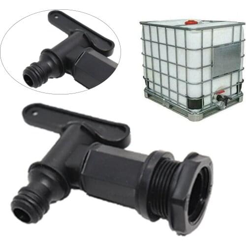 1pcs 3/4 Inch Garden IBC Tank Container Ton Barrel Joint Exhaust Faucet Connection Adapter Plastics Garden Small Nozzle Fitting