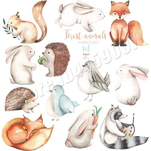 Animal Set Wholesale Patch Heat Transfer Diy Accessory Washable New Design Badges Transfers For Clothing