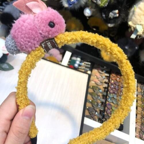 New arrival Cartoon Kawaii Band Bangtans girl baby Style Headbands Plush Hair Hoop Accessories Gift Head Band