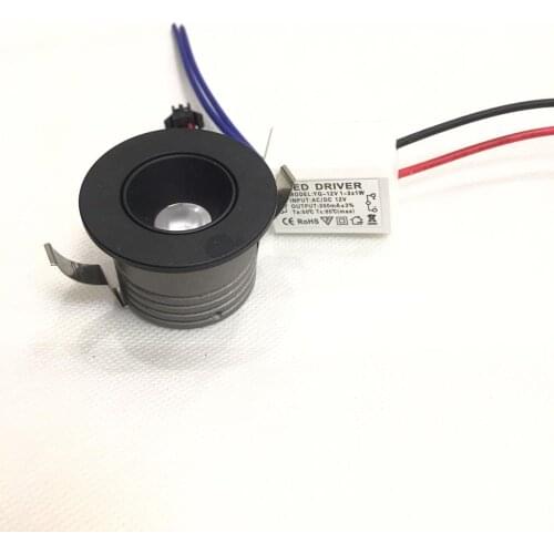 4 Stück 3 W cree LED Mini Einbauleuchte Round verstellbarer Spot Deckenlampe 95-265V LED-Schrankleuchte