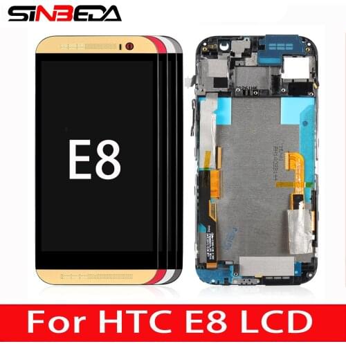 Original 5.5" LCD For HTC One E8 LCD Display Touch Screen Digitizer Assembly With Frame For HTC One E8 Set LCD E8 Replacement