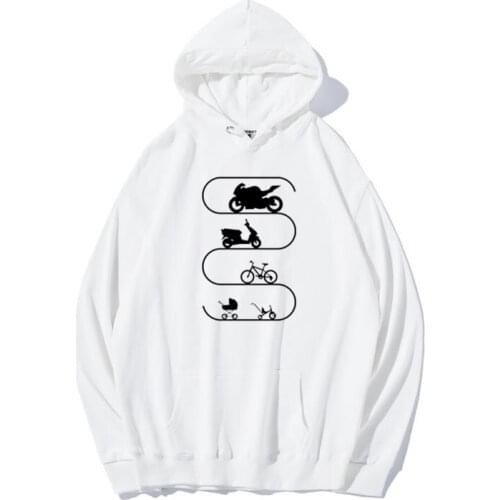 Autumn Winter Hot Sale NEW Fashion Baby-Car Bike Bicycle Motorcycle Evolution Funny Hoodies For Man Hip Hop Hoodie Plus Size