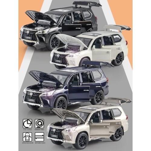 Childrens Gifts Lexus LX570 Luxury SUV Collection Model 1:32 Alloy Car Double Horses Simulation Exquisite Diecasts Toy Vehicles