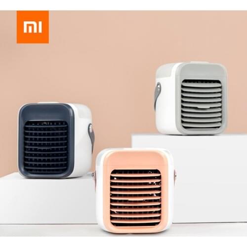 Xiaomi Air Cooler Portable Water Cooling Fan Mini Home Desktop Air Conditioner Small Fan USB Rechargeable for Home Office