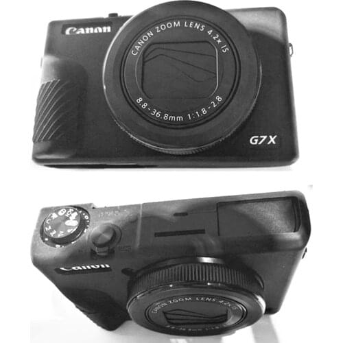 Rubber Silicon Case Body Cover Protector Frame Skin for Canon Powershot G7X Mark III / G7 X Mark III Camera