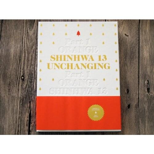 Shinhwa Autographed 2016 13th album UNCHANGING part1 ORANGE CD korean version 12.2016