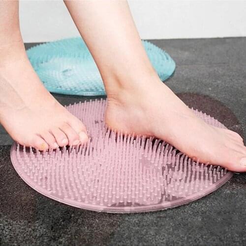 Silicone Bath Mat Back Brush Massage Brushes Foot Exfoliating Brush Cleaning Tools Bathroom Accessories Bath And Body Works