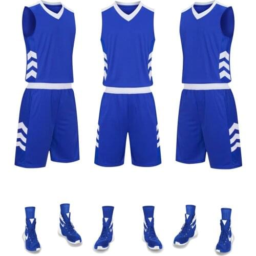 Basketball uniform suits mens jerseys basketball uniforms basketball game training camp uniforms printed on both sides of the p