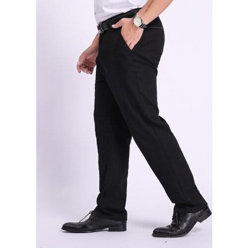 Spring Autumn Men Casual Pants 5xl 52 50 Elasticity Large Plus Size Big 7xl 8xl 9xl 10xl Loose Khaki Pants Straight Trousers