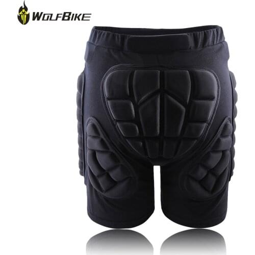 WOLFBIKE Sport Short Protective Hip Butt Pad Bicycle Ski Skate Snowboard Skating Protection Drop Resistance Roller Padded Shorts