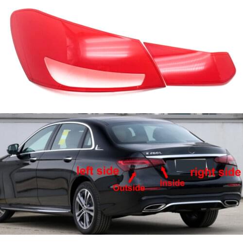 For Benz E-Class W213 E200 E300 2021 Rear Lamp Tail Lamp Cover Rear Lamp Shell Plexiglass Mask Replace Original Lampshade