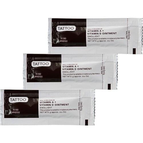 150Pcs/lot Tattoo Vitamin Ointment A&D Anti Scar Tattoo Aftercare Cream For Tattoo&body Art Permanent Makeup Tattoo Supplies