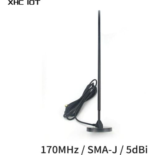170MHz Antenna High Gain 3m Feeder 5dbi Magnetic Sucker Omnidirectional Wifi Antenna Aerial CDSENET TX170-TB-300
