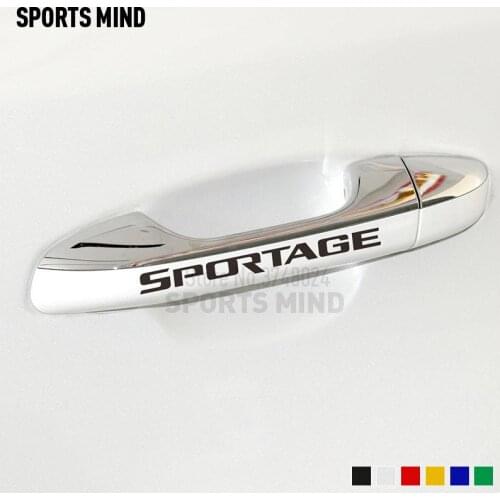 3 Sets Sports Mind Vinyl Car Styling Door Handle Car Sticker Decal Automobiles For Kia Sportage GT line Car Accessories