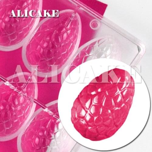 3D Chocolate Bar Mold Polycarbonate Plastic Easter Eggs Chocolate Form Mould Baking Pastry Tools Cake Decoration Bakery Tools