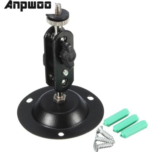 ANPWOO 1 Pcs Wall Mount Bracket Installation Monitor Holder Security Rotary CCTV Surveillance Camera Stand