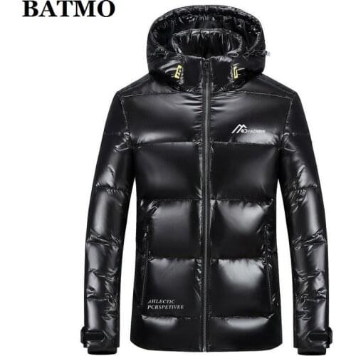 BATMO 2020 new arrival winter white duck down hooded jackets men,mens waterproof down jackets ,parkas men,plus-size M-4XL 668