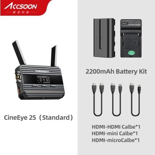ACCSOON CineEye 2S Mini Wireless Video Audio Transmitter Receiver Transmission Video 400ft Live streaming