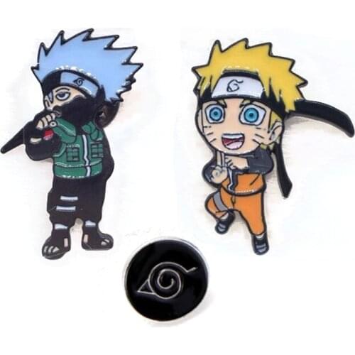 Trinket Brooch Badges Cartoon Enamel Pin Hatake Kakashi Death Note Ryuuku Brooches Pins Anime Jewelry Gift