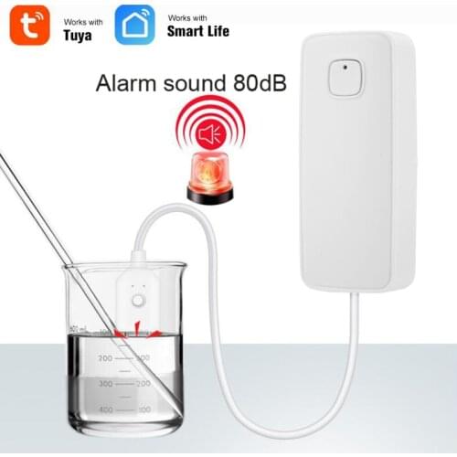 Tuya WIFI Water Leakage Sensor Smart Home Automation Module Independent Leak Alarm Detector Flood Alert Overflow Security System