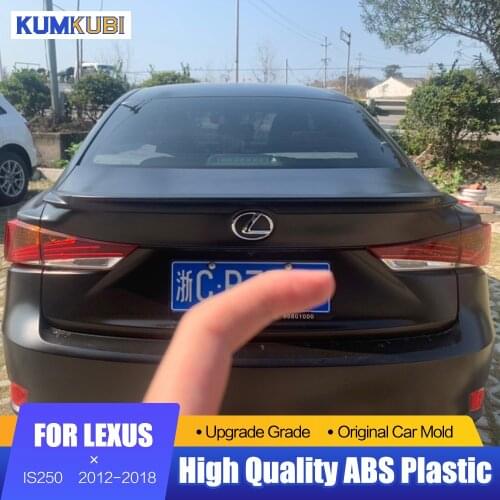 For Lexus IS250 IS300 IS350 2012 2013 2014 2015 2016 2017 2018 ABS Plastic Unpainted Primer Trunk Wing Rear Spoiler Car Styling