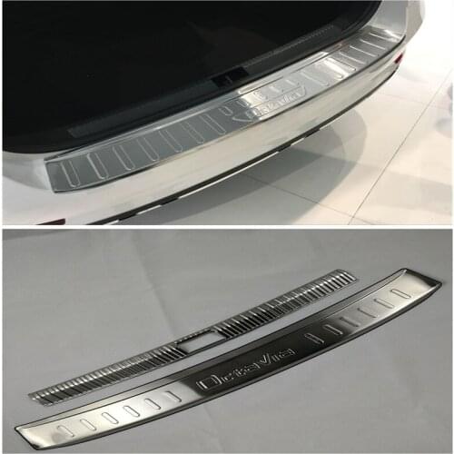For Skoda Octavia 2014 2015 2016 2017 2018 Car styling Rear Bumper Protector Sill Trunk Rear guard Tread Plate Trim