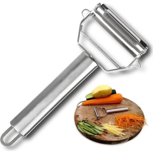 Dual Fruit Vegetable Peeler&Julienne Peeler Cutter Sharp Stainless Steel Potato Carrot Grater Planing Kitchen Tools